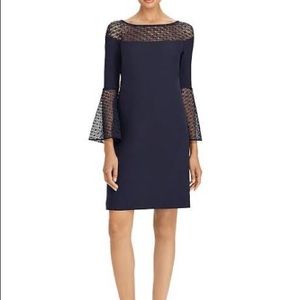 Ralph Lauren Crochet Trim Bell Sleeve Dress NWT
